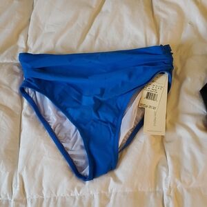 NWT Blue High-Waisted Bikini Bottom
